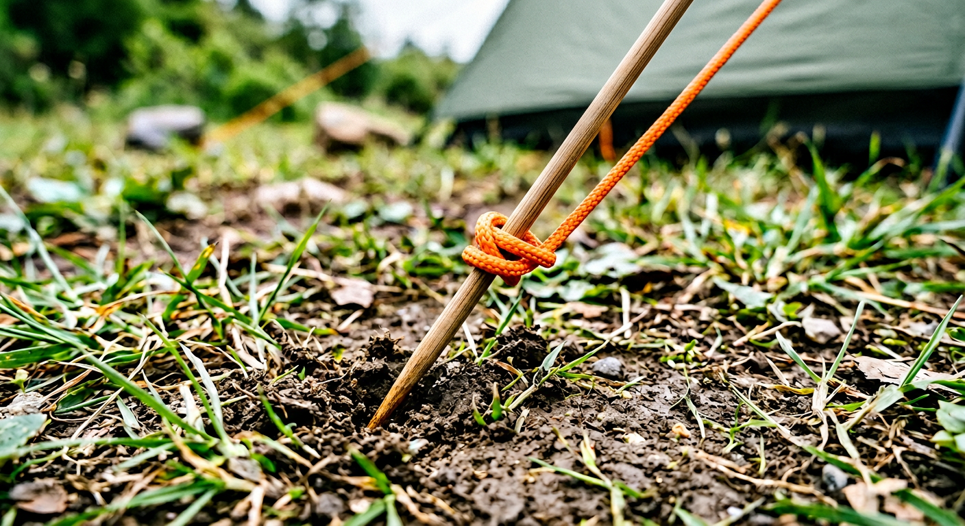 Emergency tent peg