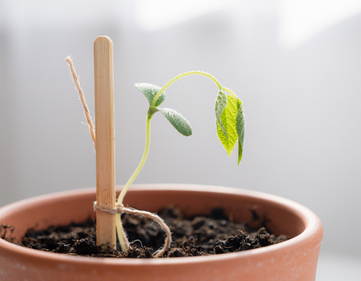 Holding up small plants