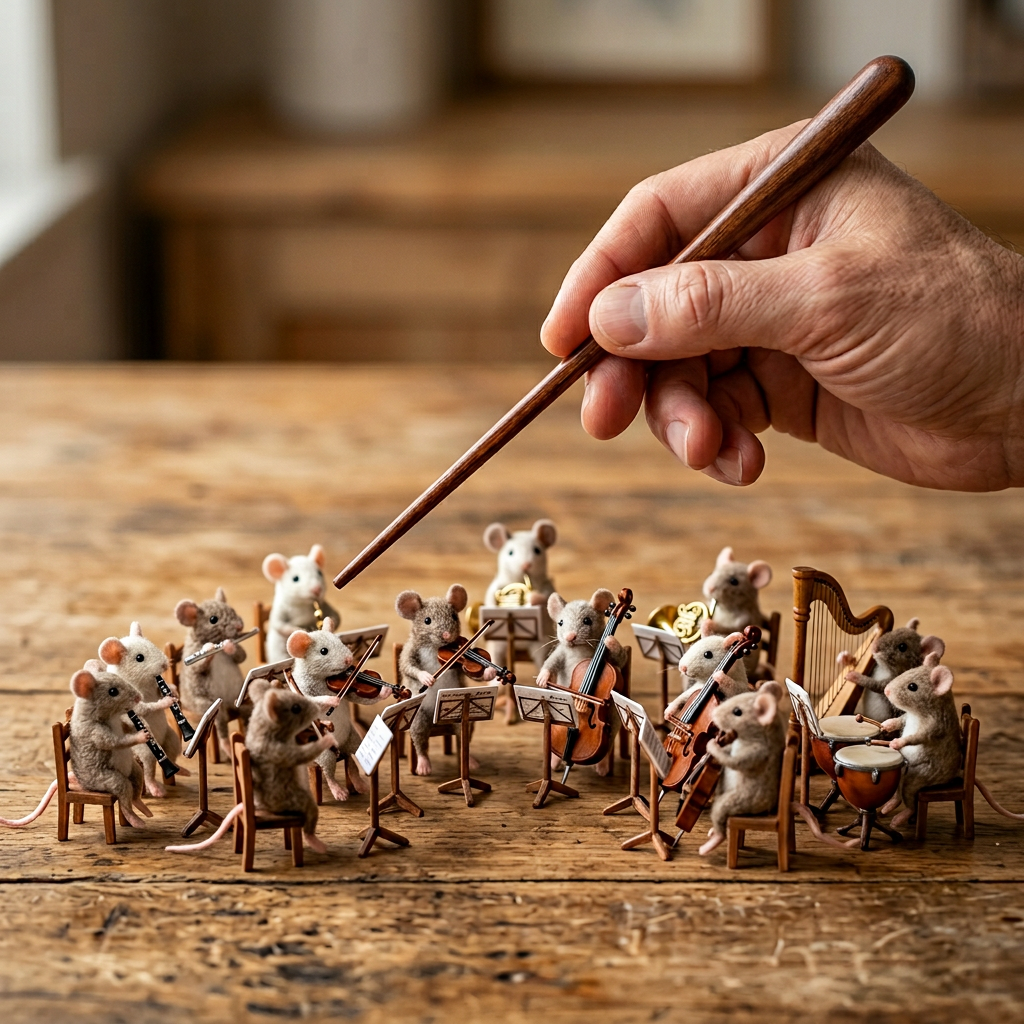Conduct an orchestra for mice