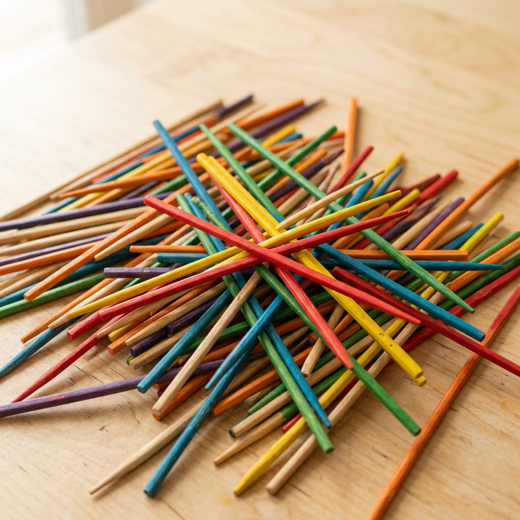 Play pick-up sticks