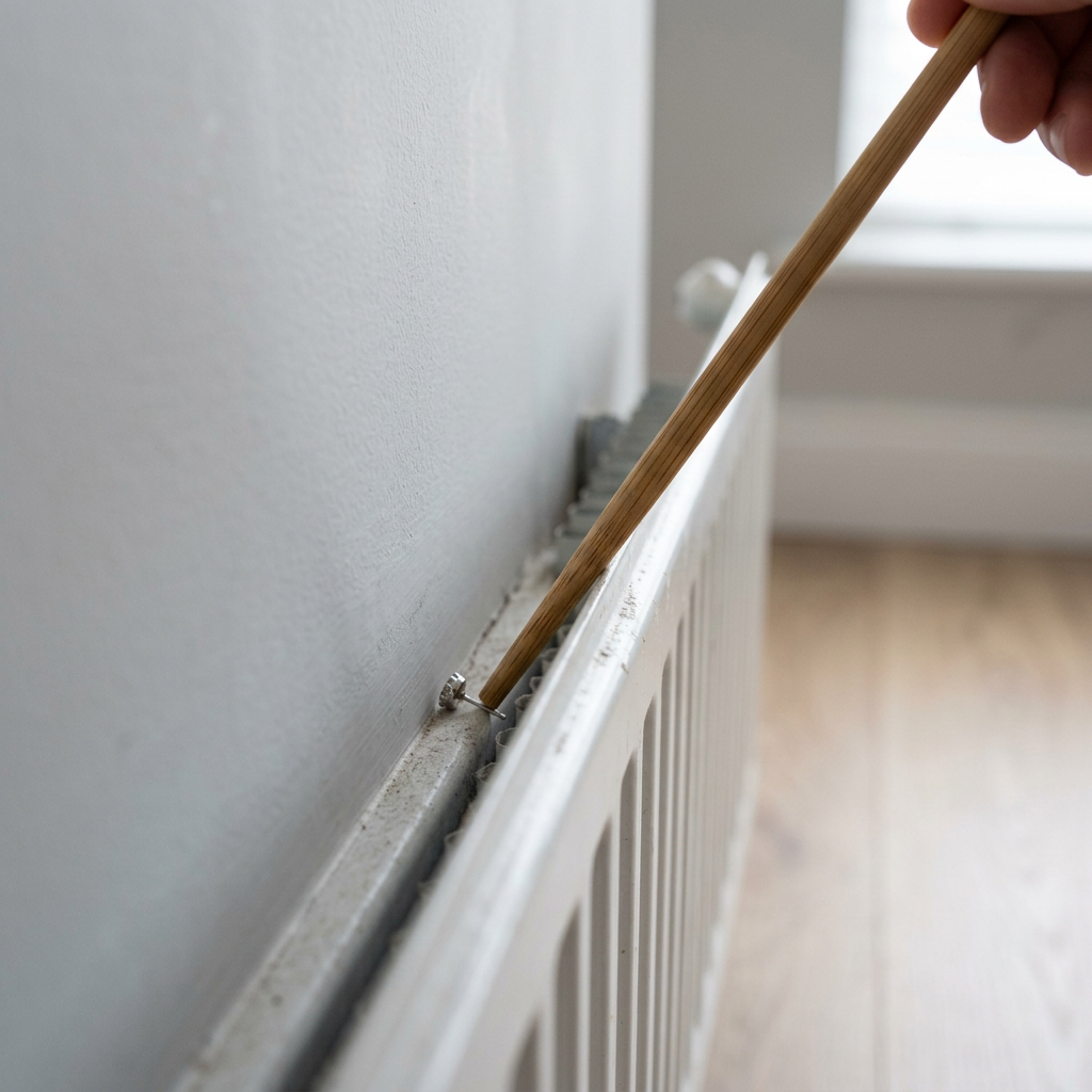 Retrieve things behind a radiator