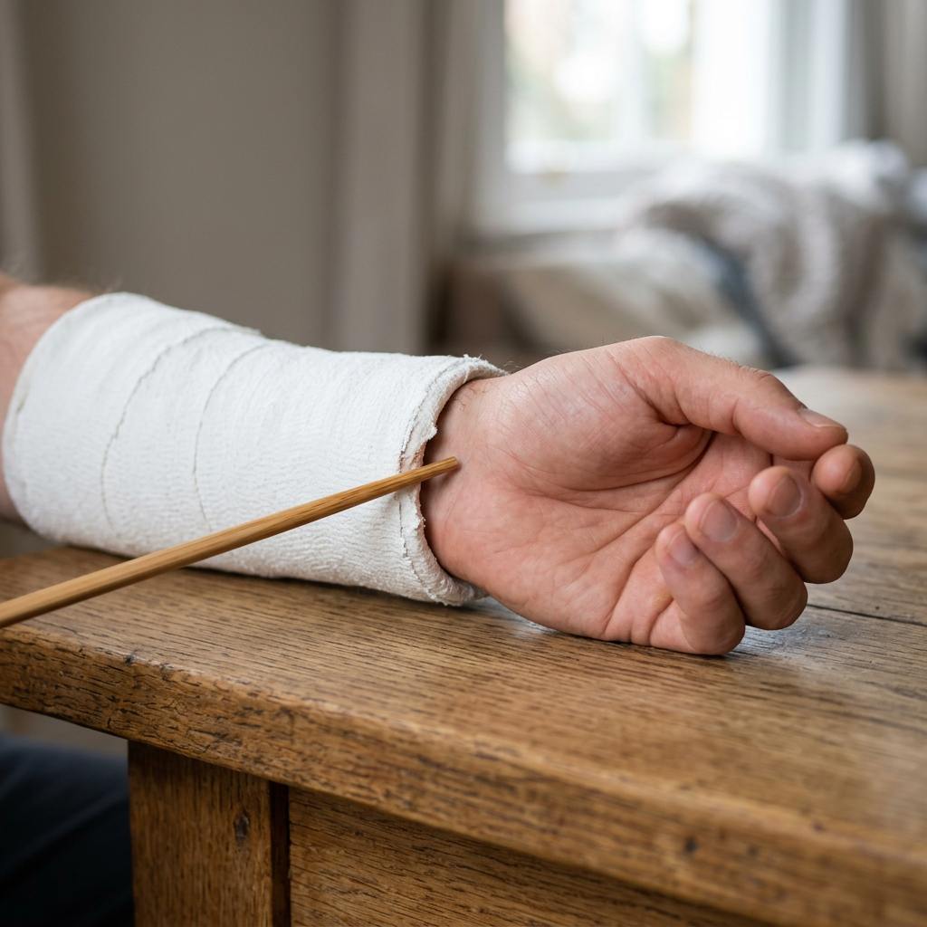 Scratch an itch inside a cast